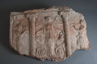 Plate with Figures Playing Musical Instruments (fragment) by Roman